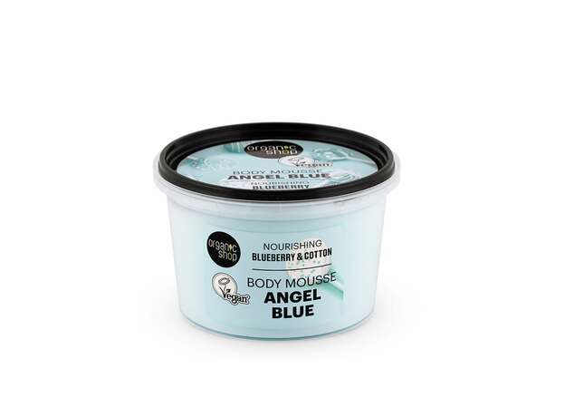 Organic Shop Angel blue Μους σώματος, Μύρτιλο & Βαμβάκι, 250ml