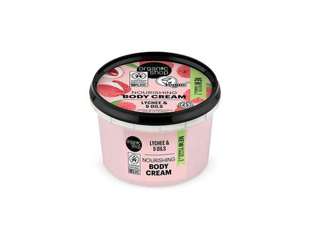 Organic Shop Pink Lychee Body Cream 250ml