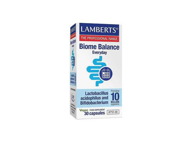 Lamberts Biome Balance Everyday 10 Billion Προβιοτικά για την Εξισορρόπηση του Εντερικού Μικροβιώματος 30caps