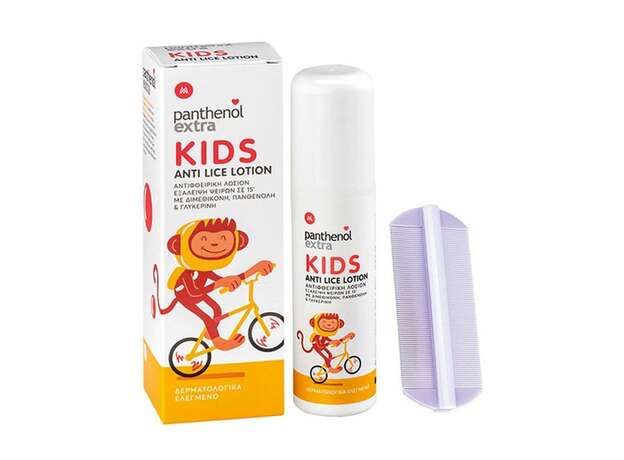 Medisei Panthenol Extra Kids Anti-Lice Lotion Παιδική Αντιφθειρική Λοσιόν, 125ml & Χτενάκι, 1τεμ