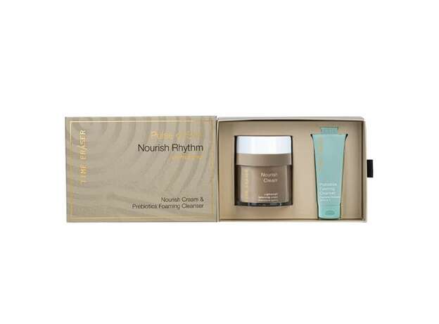 Medisei Time Eraser Promo Pulse of Skin Nourish Rhythm Limited Edition με Nourish Αντιρυτιδική Κρέμα, 50ml & Prebiotics Foaming Cleanser Αφρώδες Gel Καθαρισμού, 20ml, 1σετ