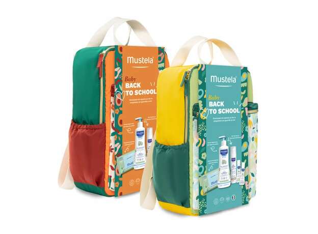 Mustela Baby Back to School Τσάντα Πλάτης με Υγρά Μαντηλάκια Καθαρισμού, 60τμχ & Απαλό Τζέλ Καθαρισμού, 500ml & Arnica Gel & Calendula-Τζελ Άρνικας, 100ml & No-Rinse Cleansing Water, 50ml & Hydra Bebe Body Lotion Γαλάκτωμα Σώματος, 50ml
