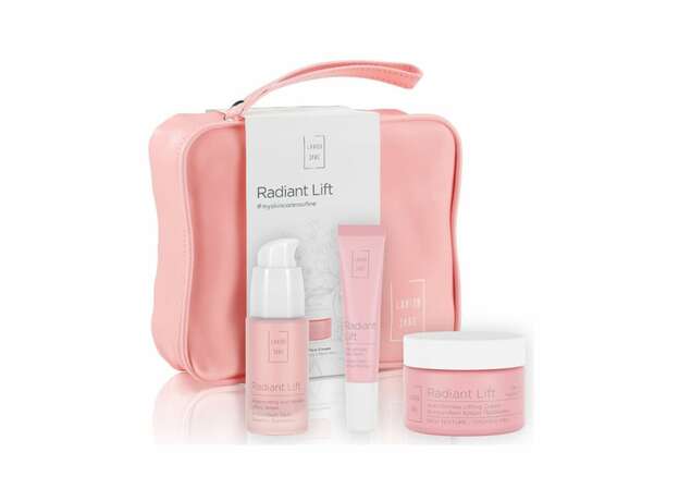 Lavish Care Skin Care Essentials Σετ Περιποίησης Προσώπου Αντιρυτιδικής Προστασίας με Radiant Lift Αντιρυτιδική Κρέμα Πλούσιας Υφής, 50ml, Αντιρυτιδικός Ορός, 30ml, Αντιρυτιδική Κρέμα Ματιών, 15ml & Δώρο Νεσεσέρ, 1τεμ, 1σετ