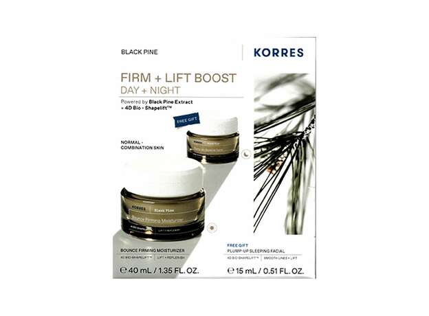 Korres PROMO Μαύρη Πεύκη 4D Κρέμα Ημέρας Σύσφιγξη + Lifting Κανονικές - Μικτές Επιδερμίδες 40ml - ΔΩΡΟ Μαύρη Πεύκη 4D Κρέμα Νυκτός για Σύσφιγξη + Lifting 15ml