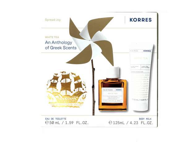 Korres Promo White Tea For Her An Anthology of Greek Scents Eau de Toilette 50ml & Body Milk 125ml