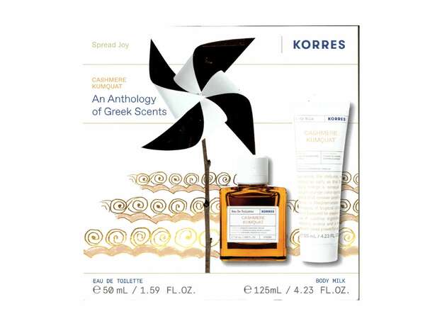 Korres Σετ Cashmere Kumquat Γυναικείο Άρωμα Eau de Toilette Άρωμα 50ml & Αφρόλουτρο 250ml