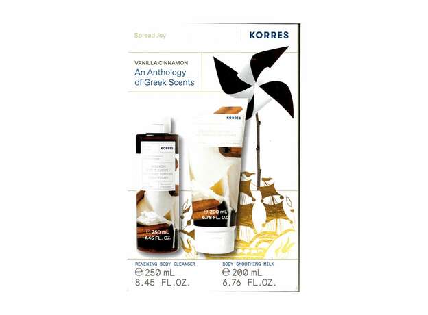 Korres Σετ Ενυδατικό Αφρόλουτρο Βανίλια & Κανέλα 250ml & Ενυδατικό Γαλάκτωμα Σώματος Βανίλια & Κανέλα 200ml