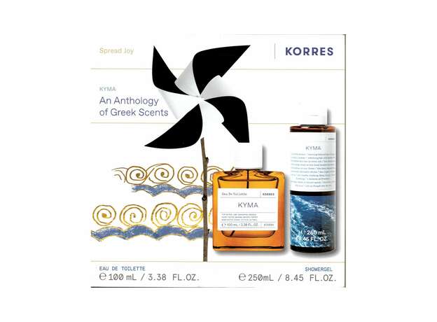 Korres PROMO Kyma Eau De Toilette Ανδρικό Άρωμα 100ml & Αφρόλουτρο Kyma 250ml
