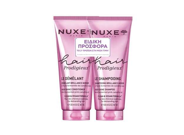 Nuxe Promo Hair Prodigieux (-50% στο 2ο Προϊόν) High Shine Μαλακτική Κρέμα Λάμψης, 200ml & High Shine Σαμπουάν Λάμψης, 200ml, 1σετ