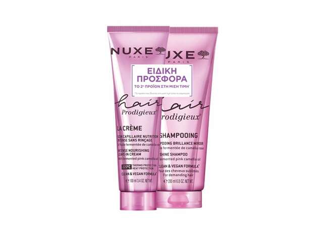 Nuxe Promo Hair Prodigieux (-50% στο 2ο Προϊόν) Intense Nourishing Leave-In Κρέμα Μαλλιών για Αναδόμηση & Θρέψη, 100ml & High Shine Σαμπουάν Λάμψης, 200ml, 1σετ
