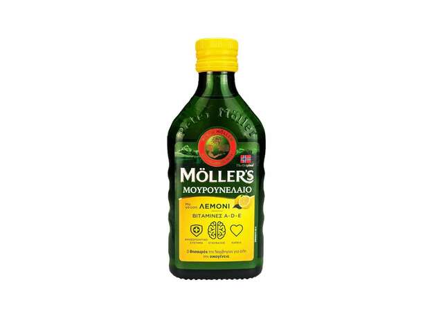 Moller's Μουρουνέλαιο Cod Liver Oil Λεμόνι 250ml