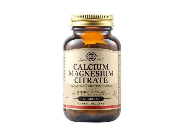 Solgar Calcium Magnesium Citrate, 50tabs