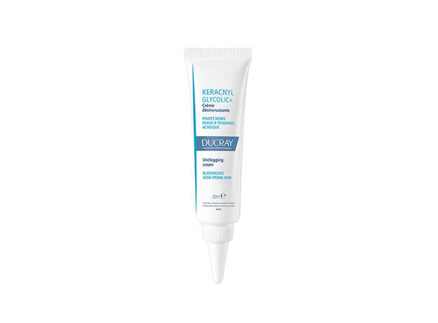 Ducray Keracnyl Glycolic+ Unclogging Cream Kρέμα Προσώπου για Δέρμα με Τάση Ακμής Σπυράκια & Μαύρα Στίγματα, 30ml