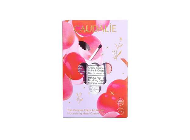 Caudalie Vinotherapist Hand Cream 30ml & The des Vignes Hand Cream 30ml & Rose de Vigne Hand Cream 30ml