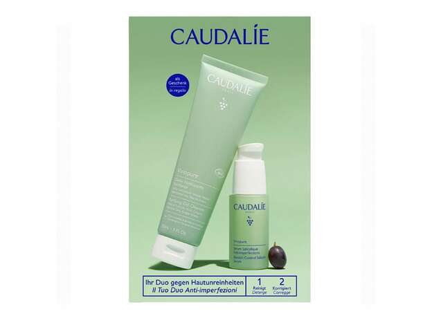 Caudalie Promo Vinopure Blemish Control Salicylic Serum, 30ml & Gift Vinopure Purifying Gel Cleanser, 150ml, 1set