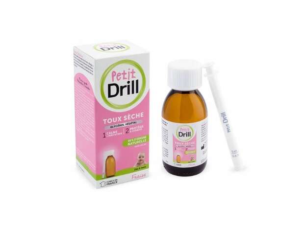 Pierre Fabre Sante Petit Drill Παιδικό Σιρόπι για τον ξηρό βήχα, με γεύση φράουλας, 125ml