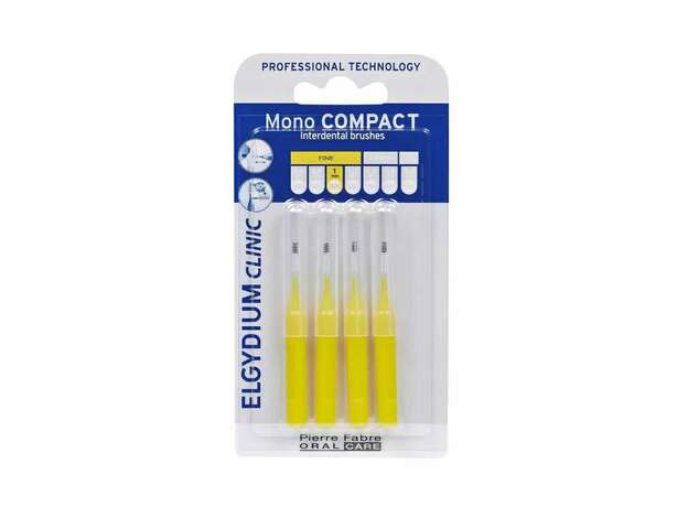 Elgydium Clinic Monocompact, Μεσοδόντια Βουρτσάκια 1mm 4τμχ