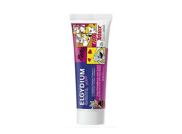 Elgydium Kids Asterix Red Berries of the Little Gauls Flavour Παιδική Οδοντόκρεμα με Γεύση από Κόκκινα Μούρα 3-6Υ 1000ppm, 50ml