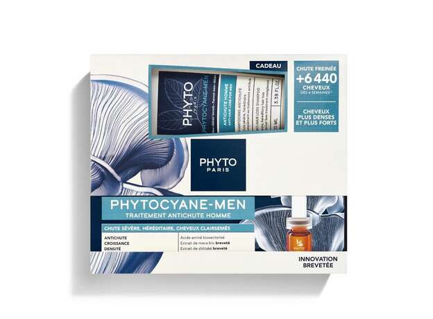 Phyto Promo Phytocyane-Men Anti-Hair Loss Treatment για Άνδρες, 12vials x 3.5ml & Δώρο Anti-Hair Loss Shampoo Σαμπουάν για Άνδρες, 100ml, 1σετ