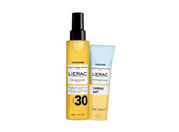 Lierac Promo Sunissime The Silky Sun Body Oil Spf30 - Μεταξένιο Αντηλιακό Λάδι Σώματος, 150ml & Δώρο Sunissime The Fresh After-Sun Gel - Δροσερό Gel Για Μετά Τον Ήλιο, 75ml