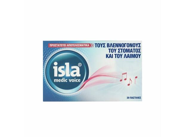 Isla Medic Voice Καταπραϋντικές Παστίλιες 20 παστίλιες