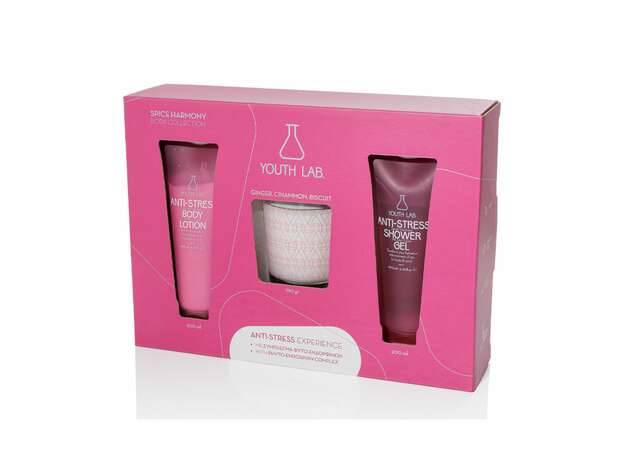 Youth Lab. Spice Harmony Body Collection Body Lotion 200ml, Shower Gel 200ml & Κερί Spicy Harmony  1tem