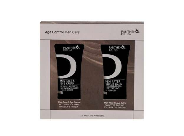 Medisei Panthenol Extra Promo Age Control Men Care Men Face & Eye Cream 75ml Αντιρυτιδική Κρέμα Προσώπου + After Shave Balm 75ml