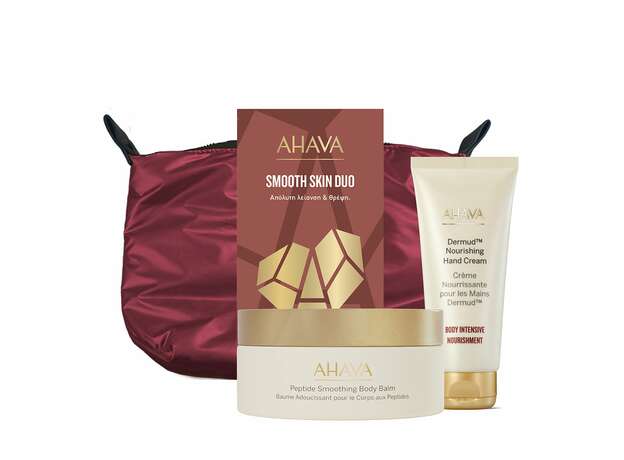 AHAVA SMOOTH SKIN DUO Peptide Smoothing Body Balm 220ml & Dermud Nourishing Hand Cream 100ml