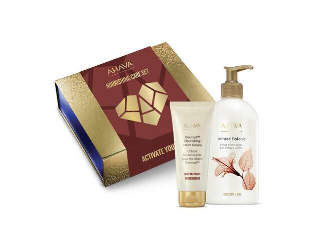AHAVA Nourishing Care Set Dermud Nourishing Hand Cream 100ml & Mineral Botanic Lotion 500ml