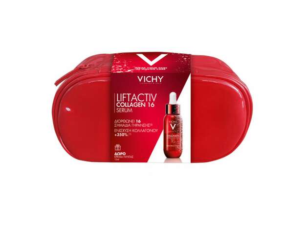 Vichy Promo Liftactiv Collagen Specialist 16 Serum Ορός, 30ml & Δώρο Liftactiv Collagen Specialist Night Κρέμα Νύχτας, 15ml & Νεσεσέρ, 1τεμ, 1σετ