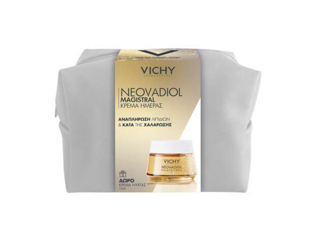 Vichy Promo Neovadiol Magistral Κρέμα Ημέρας, 50ml & Δώρο Neovadiol Magistral Night Cream Κρέμα Νύχτας, 15ml & Νεσεσέρ, 1τεμ, 1σετ