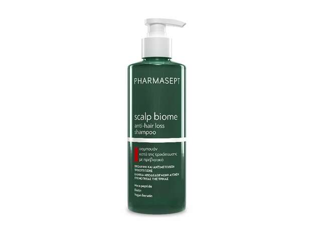 Pharmasept Scalp Biome Anti-Hair Loss Shampoo Σαμπουάν κατά της Τριχόπτωσης με Πρεβιοτικά, 400ml