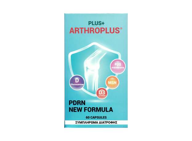 Plus+ Arthroplus Συμπλήρωμα Διατροφής για την καλή υγεία των Οστών, των Αρθρώσεων και των Συνδετικών Ιστών 60 κάψουλες