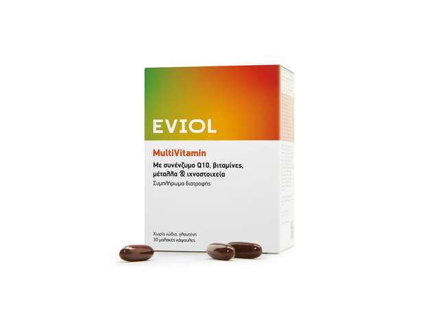 Eviol MultiVitamin για Ενέργεια & Τόνωση 30 Μαλακές Κάψουλες