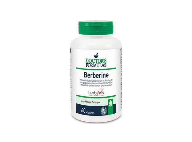 Doctor's Formulas Berberine, συμπλήρωμα διατροφής με χρώμιο και βερβερίνη 60caps