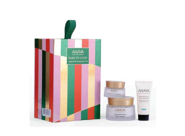 Ahava X-Mas Dare to Glow Hyaluronic Happiness Trio, 24ωρη Κρέμα Ημέρας 50ml Κρέμα Ματιών 15ml & Μάσκα Προσώπου 15ml