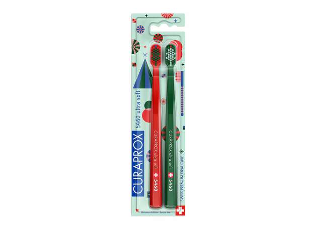 Curaprox CS Duo Christmas Edition 5460 Ultra Soft Οδοντόβουρτσες, 2τεμ