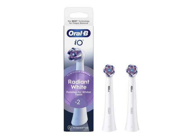 Oral-B Io Radiant White Ανταλλακτικές Κεφαλές για Ηλεκτρική Οδοντόβουρτσα 2τμχ
