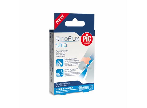 Pic Solution RinoFlux Strip Standard Ρινικές Ταινίες (5,6x1,8cm), 10τεμ