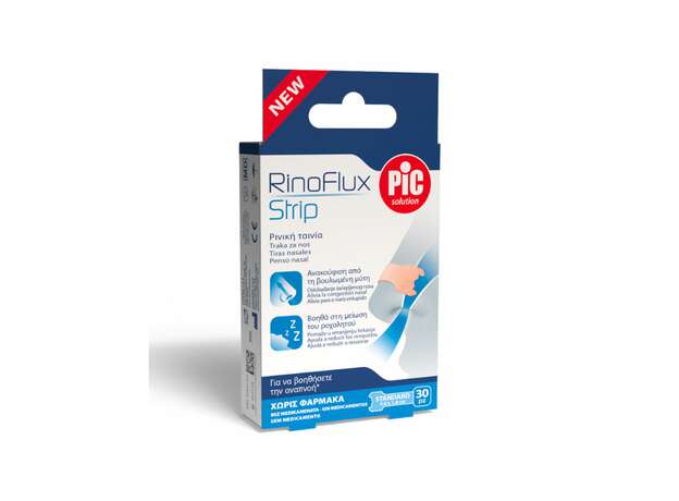 Pic Solution RinoFlux Strip XL Ρινικές Ταινίες (6,7x2,0cm), 30τεμ
