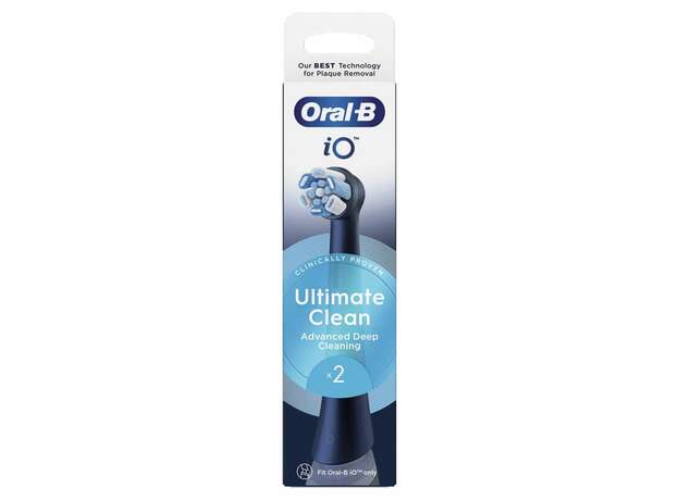 Oral-B iO Ultimate Clean Brush Heads 2 Τεμάχια - Black