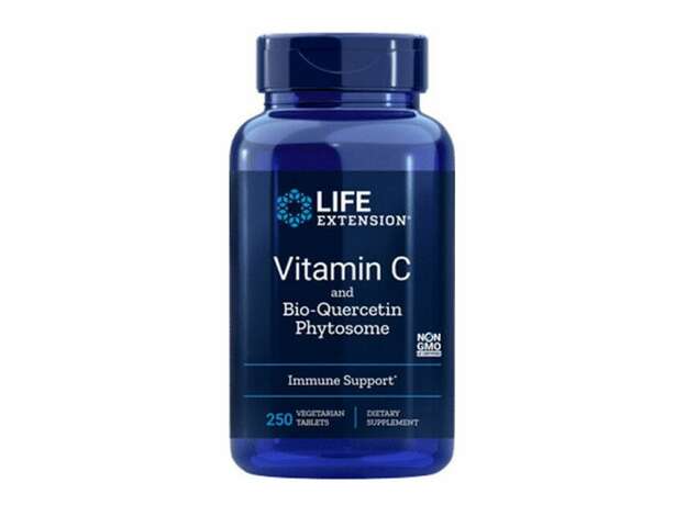 Life Extension Vitamin C With Bio-Quercetin Phytosome 1000mg Iσχυρή Βιταμίνη C 250 Kάψουλες