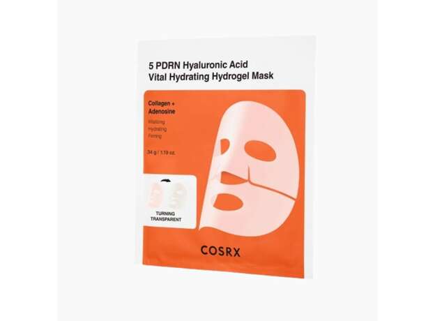 COSRX 5 PDRN Hyaluronic Acid Vital Hydrating Hydrogel Mask Ενυδατική Μάσκα Υδρογέλης με PDRN & Υαλουρονικό για Σύσφιξη & Glass Skin 34g 1tem