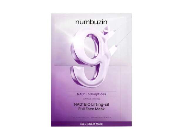 Numbuzin No.9 Nad Bio Lifting Full Cover Facial Mask Διπλή μάσκα προσώπου με άμεση ανόρθωση και λάμψη 20ml 1tem