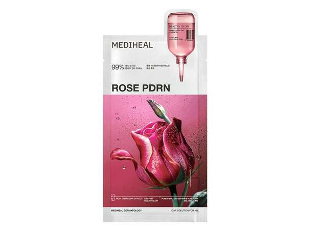 Mediheal Rose PDRN Essensial Sheet Face Mask, Υφασμάτινη Μάσκα Προσώπου με Εκχύλισμα Τριαντάφυλλου 24ml