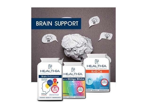 Healthia Brain Support, Πακέτο για την Καλή Λειτουργία του Εγκεφάλου 3tem