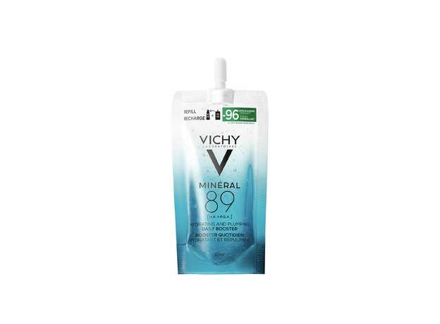 Vichy Mineral 89 Hydrating & Plumping Daily Booster Serum Refill Ορός Προσώπου για Ενυδάτωση & Ελαστικότητα - Ανταλλακτική Συσκευασία, 50ml