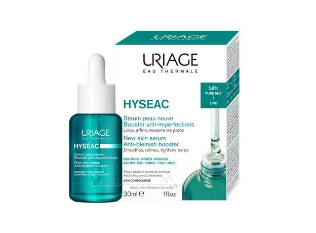 Uriage Hyseac New Skin Serum Anti-blemish Booster Ορός Προσώπου που Λειαίνει, Μειώνει τη Λιπαρότητα & Συσφίγγει τους Πόρους, 30ml