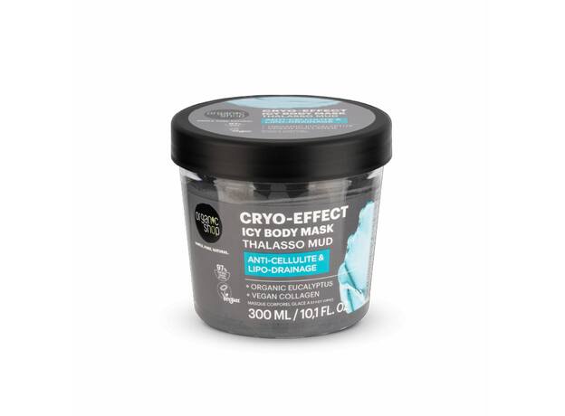 Organic Shop Cryo-Effect Icy Body Mask Thalasso Κατά της Κυτταρίτιδας & για Σμίλευση Σώματος με Θαλάσσια Λάσπη, Βιολογικό Ευκάλυπτο & Vegan Κολλαγόνο, 300ml