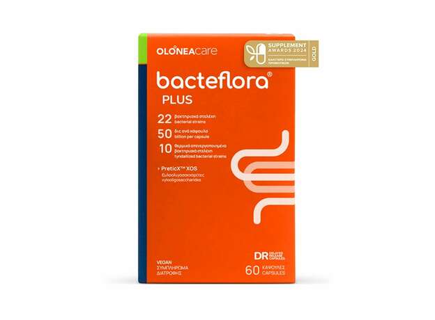 Olonea Bacteflora Plus, για τις υψηλές ανάγκες συμπλήρωσης του εντερικού μικροβιώματος 60caps